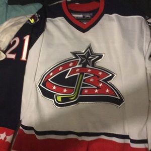 Vintage CCM Men Hockey Jersey Columbus Bluejackets
